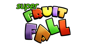 Super Fruit Fall title screen for Nintendo DS
